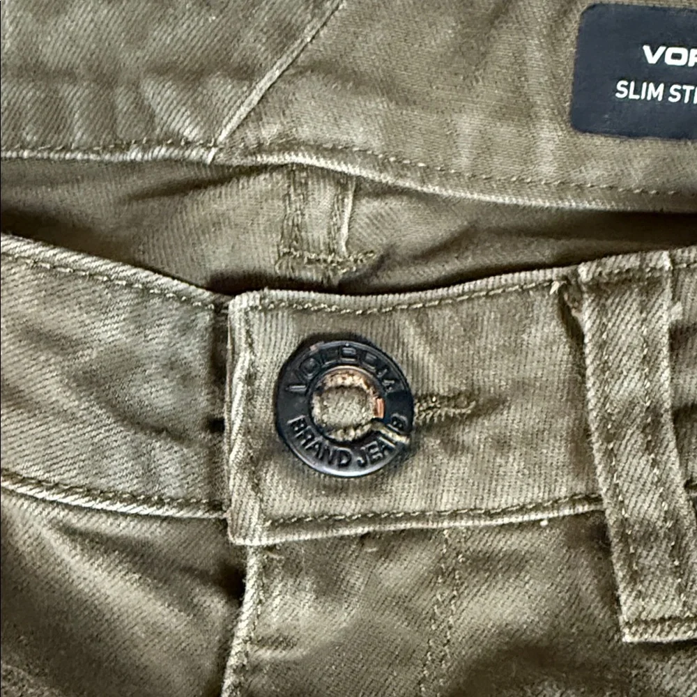 Volcom Men's Khaki Straight Jeans - Picture 3 of 7